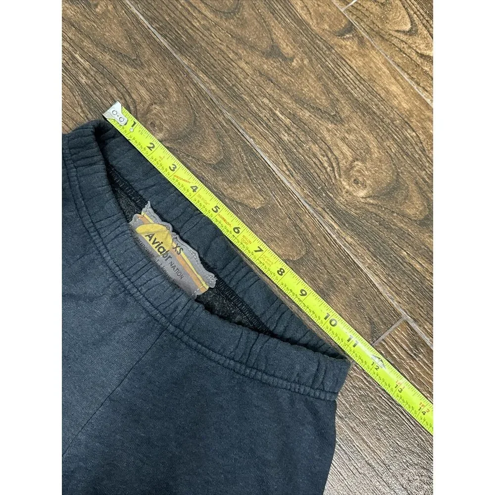 AVIATOR NATION BLUE OMBRE FADE BOLT DRAWSTRING‎ JOGGER LOUNGE SWEATPANTS XS